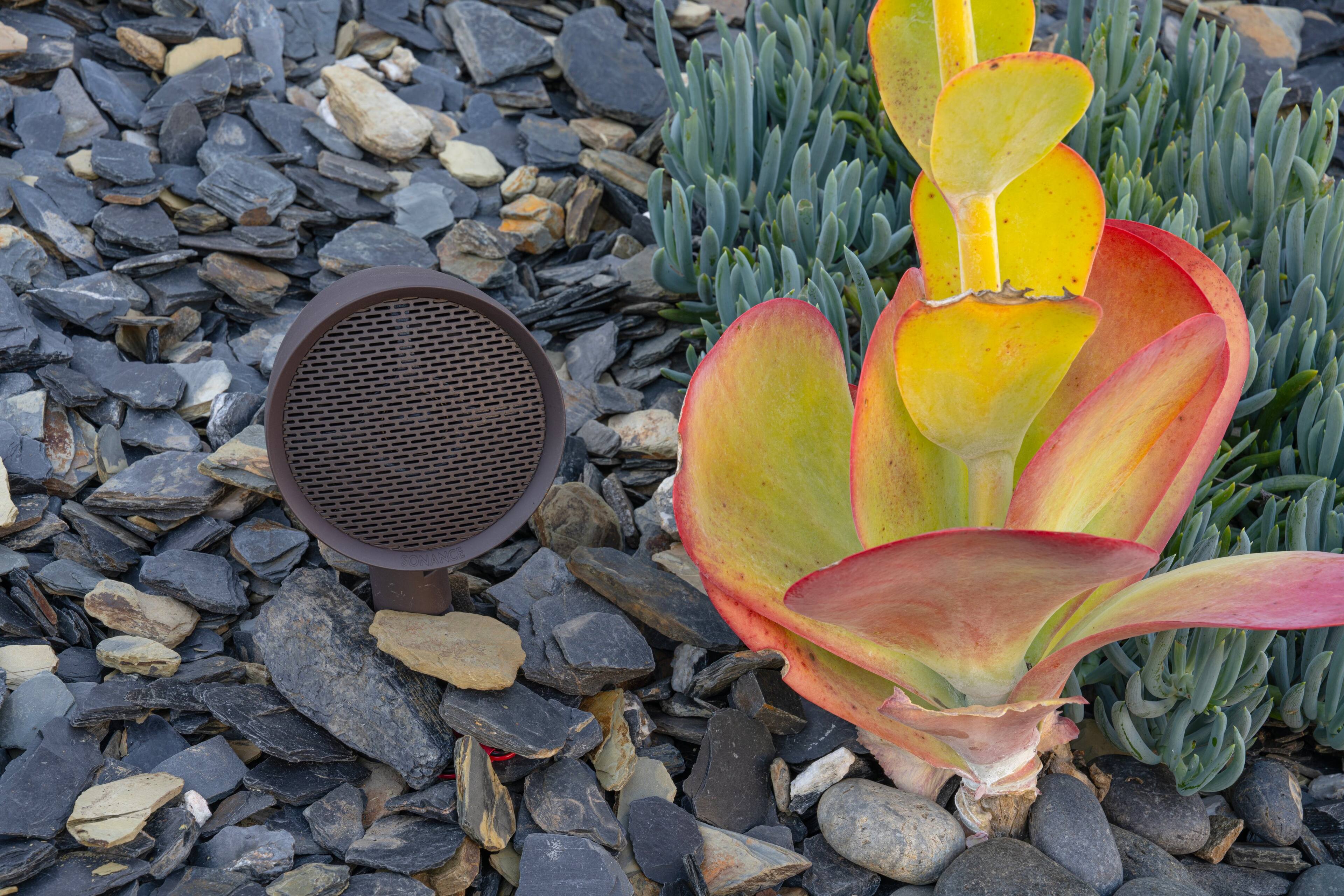 Alt View 22. Sonance - LS4T SAT - Landscape Series 4-1/2" 2-Way Outdoor Speaker (Each) - Dark Brown.