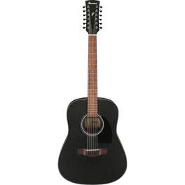 Ibanez - PF Series PF5412 12-String Acoustic Guitar, Weathered Black/Natural
