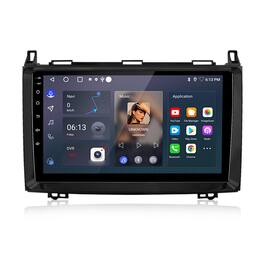 Junsun - For Mercedes-Benz A-Class W169 2004-2012 9"Android 14 carplay 2+64GB Car Stereo Radio GPS Navi WIFI RDS SWC Bluetooth FM - Black
