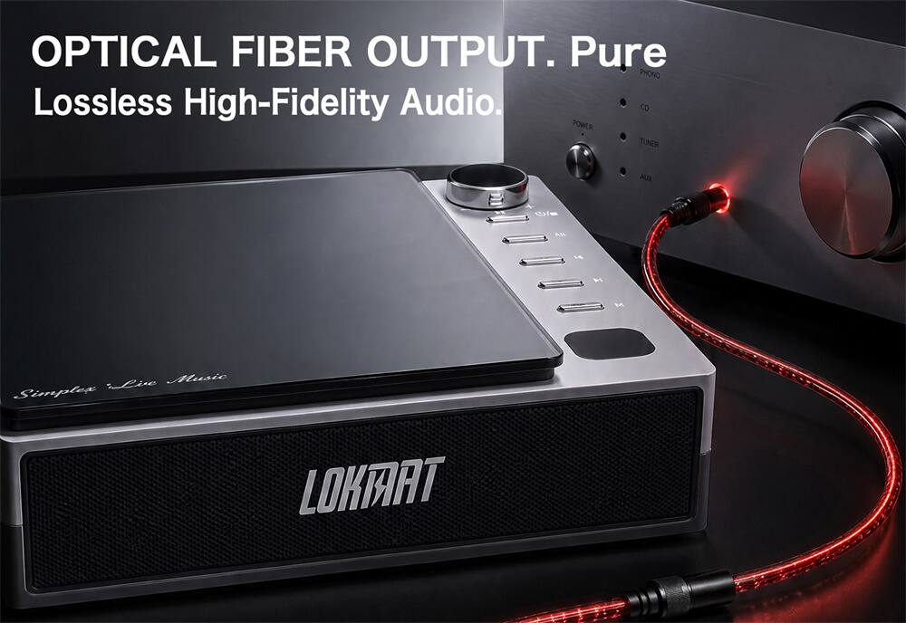 OPTICAL FIBER OUTPUT. Pure Lossless High-Fidelity Audio.  
POWER TUNER  
AM H  
Simplex Live Music  
LOKMAT