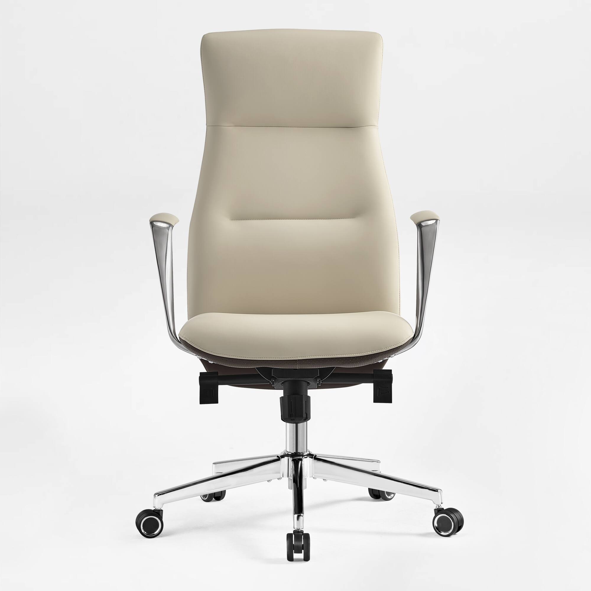 Alt View 4. Eureka Ergonomic - Ergonomic Executive Office Chair with Lumbar Support & High Back Support - Off-white.