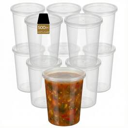 Eco Harmony Products - Deli Container Cup (PP), 32oz, 500-Pack - Clear