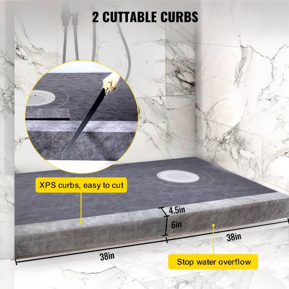 2 CUTTABLE CURBS

XPS curbs, easy to cut

4.5in
6in
38in

Stop water overflow