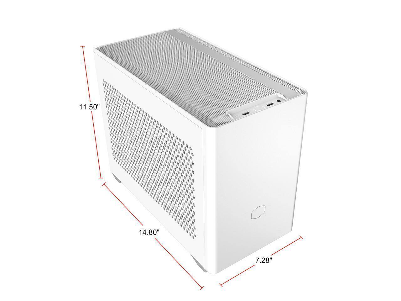 Cooler Master NR200 White SFF Mini ITX Case, Vented Panel, Triple