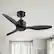 Front. Breezary - 42" Modern Indoor Ceiling Fan, 3 ABS Blades, 6-Speed DC Motor, Remote Control, Timer, 5'' Downrod, Light/No Light Option - Matte Black (Without Light).