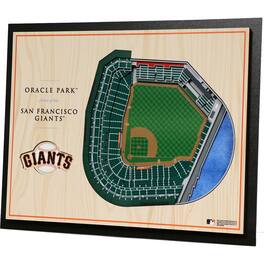YouTheFan - San Francisco Giants 17'' x 13'' 5-Layer 3D StadiumViews Wall Art - Brown