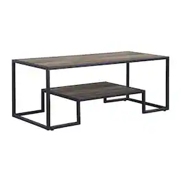 Manhattan Lane - Coffee Table with 1 Open Shelf and Tubular Frame - Brown
