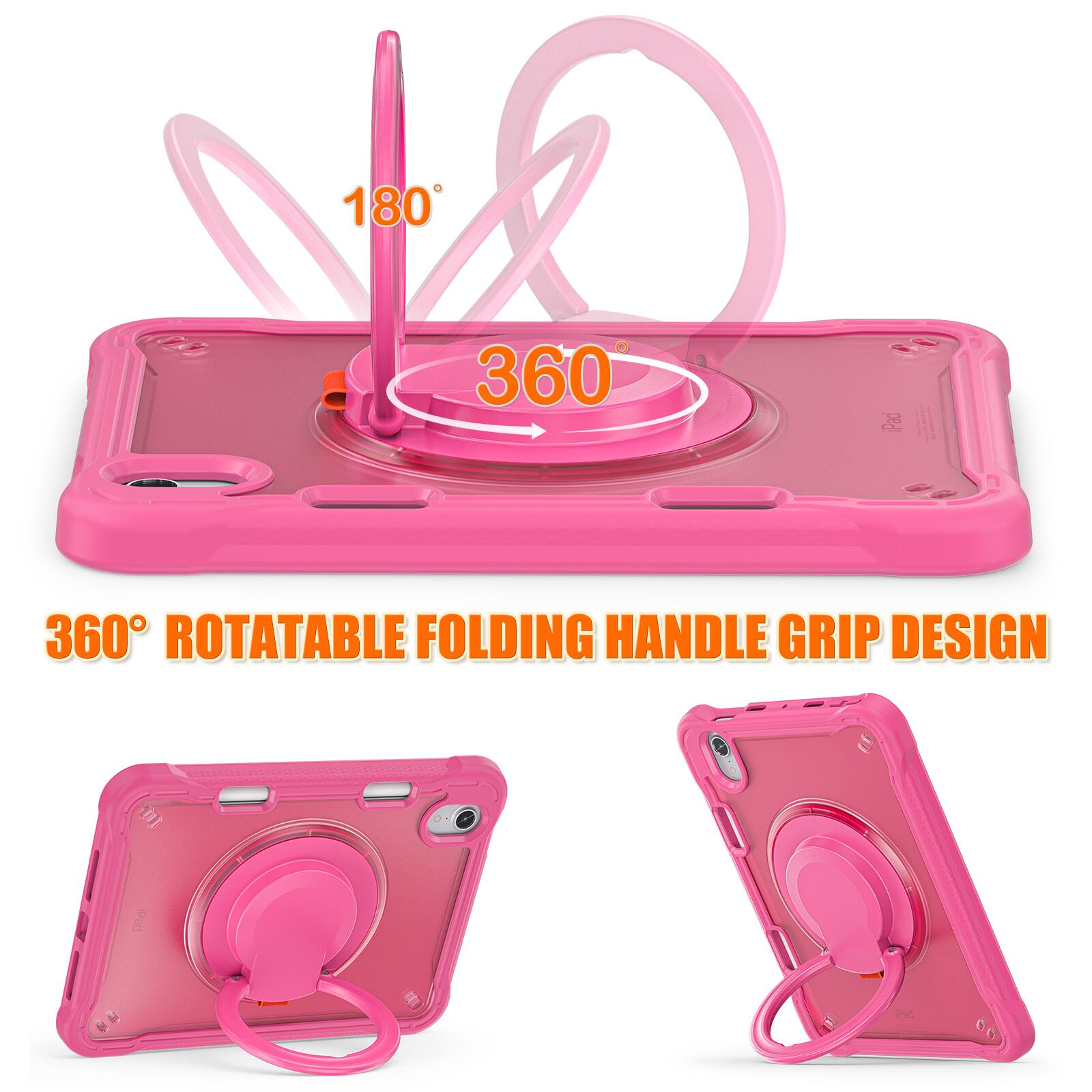 180° 360° ROTATABLE FOLDING HANDLE GRIP DESIGN