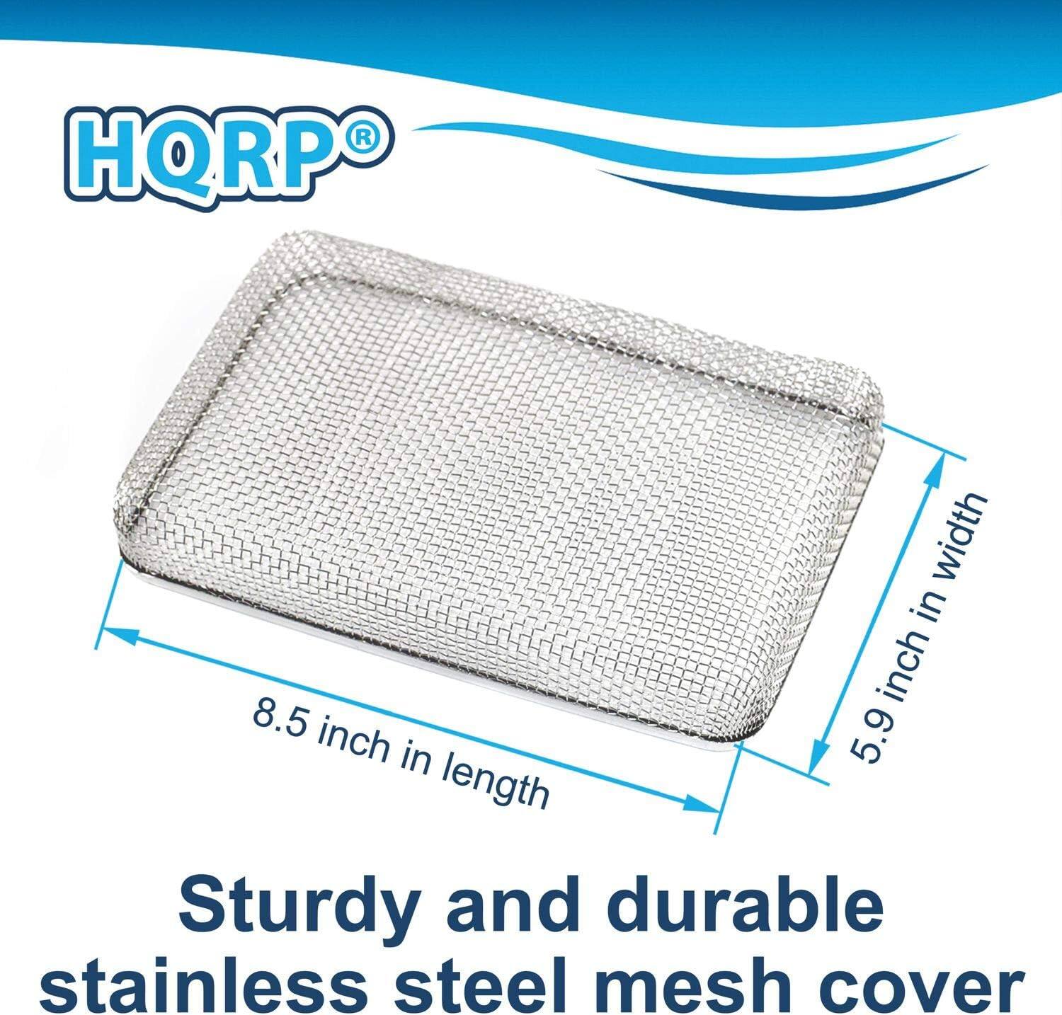 HQRP width in inch 8.5 inch 5.9 in length Sturdy and durable stainless steel mesh cover