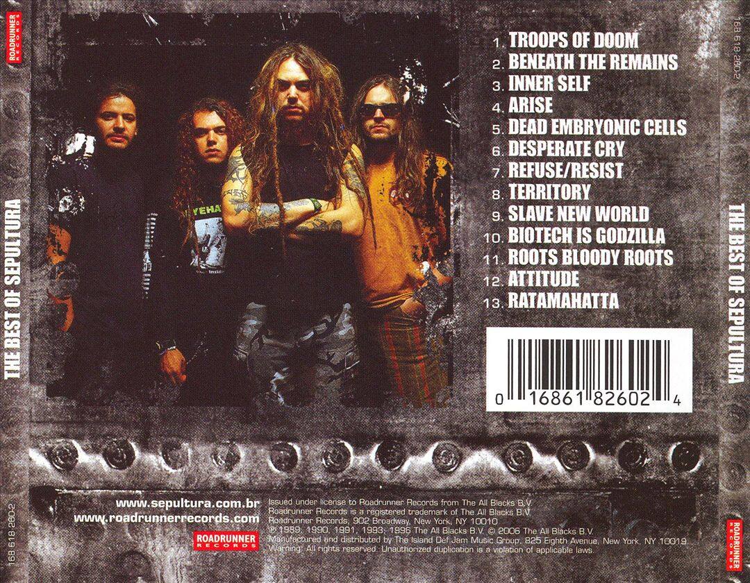Back. The Best of Sepultura [CD].
