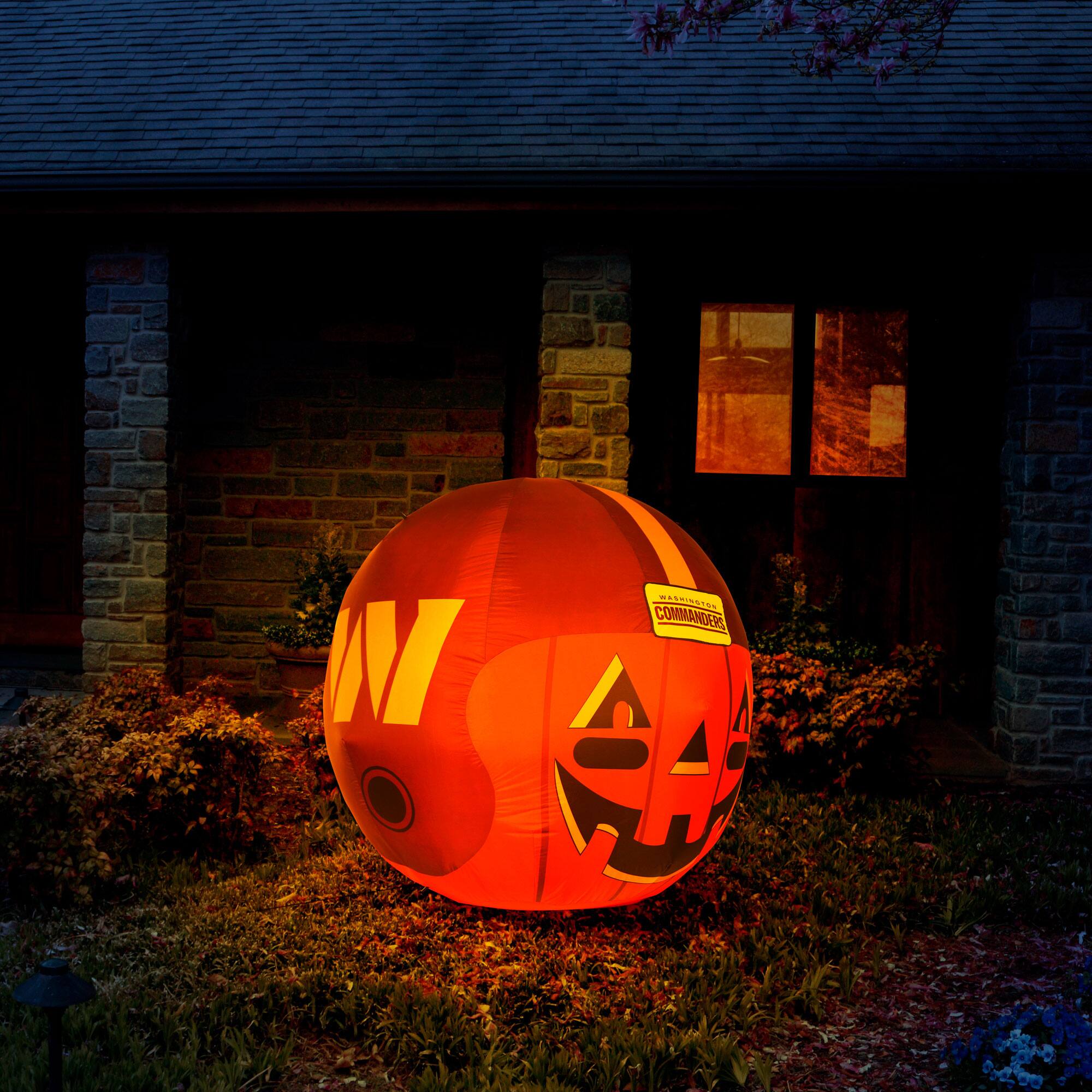 Alt View 2. Sporticulture - Washington Commanders Jack-O-Helmet Inflatable - Multicolor.