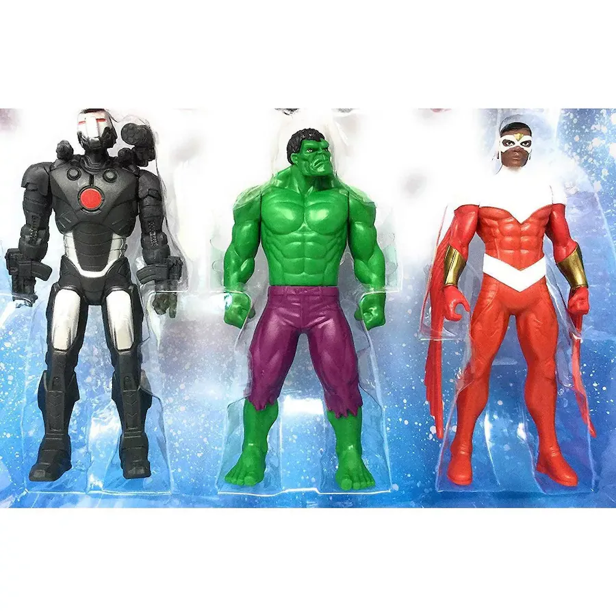Hasbro Actiefiguren van Marvel Avengers: Iron Man, Hulk, Black Panther, Captain America, Spider Man, Ant Man, War Machine en Falcon! (8 actiefiguren Hasbro Actiefiguren van Marvel Avengers: Iron Man, Hulk, Black Panther, Captain America, Spider Man, Ant Man, War Machine en Falcon! (8 actiefiguren