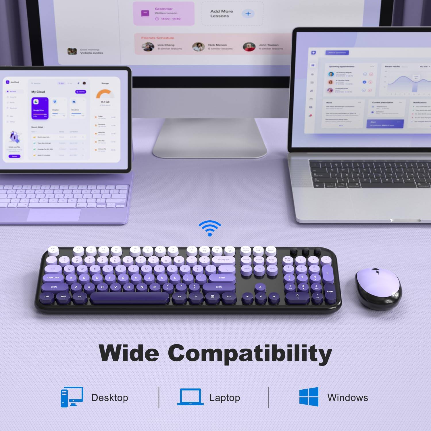 Wide Compatibility  
Desktop Laptop Windows