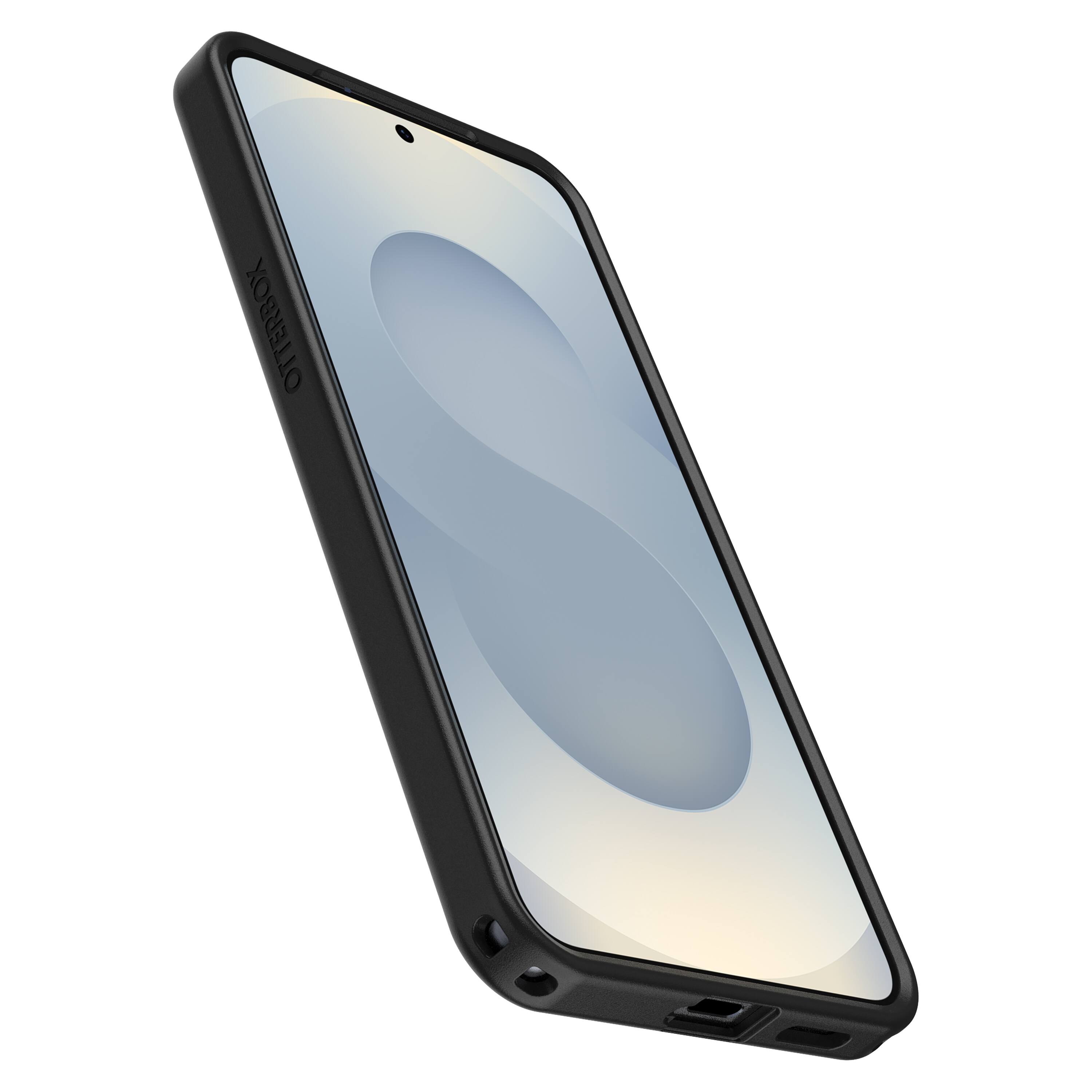 Back. OtterBox - Symmetry Series Hard Shell with Magnets for Samsung Galaxy S25 - Black.