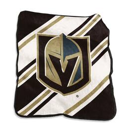 Logo Brands - Vegas Golden Knights 50" x 60" Raschel Stripe Throw Blanket - Multicolor
