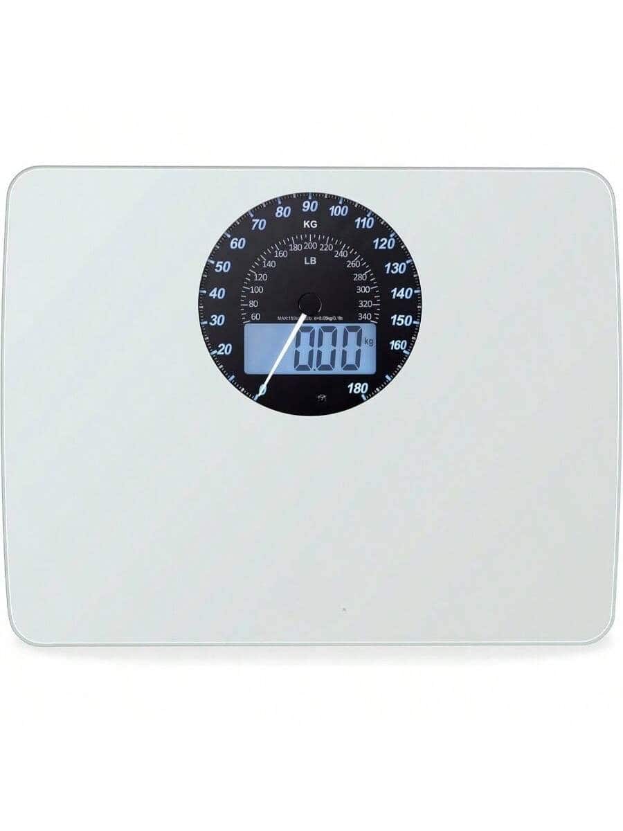Stamp n Camp - Digital scale tempered glass platform, highly accurate, Space-Saving, Modern Design, Digital Display - White