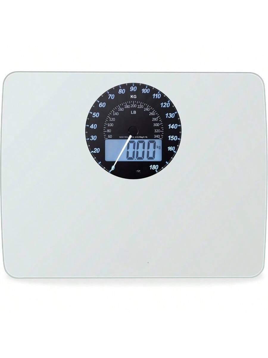 Stamp n Camp - Digital scale tempered glass platform, highly accurate, Space-Saving, Modern Design, Digital Display - White