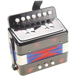 JuzToys - Kids Accordion Instrument, Mini Accordion for Kids Toddlers Accordion Musical Toy - Black