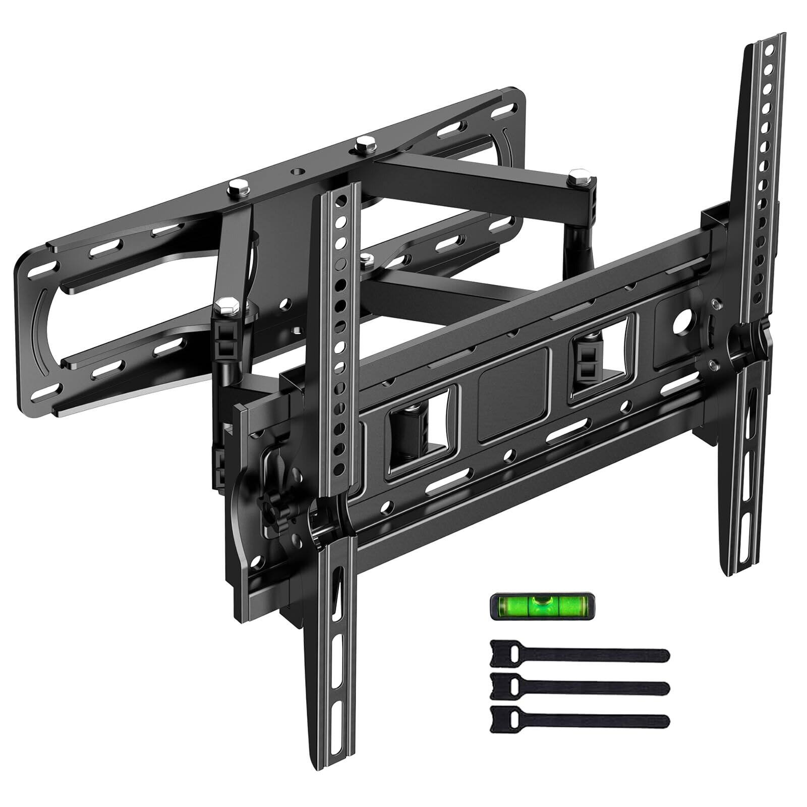 Dazzed Corner - Full Motion TV Wall Mount for 26-70" TVs, Swivel Tilt, Holds 99 lb - Black