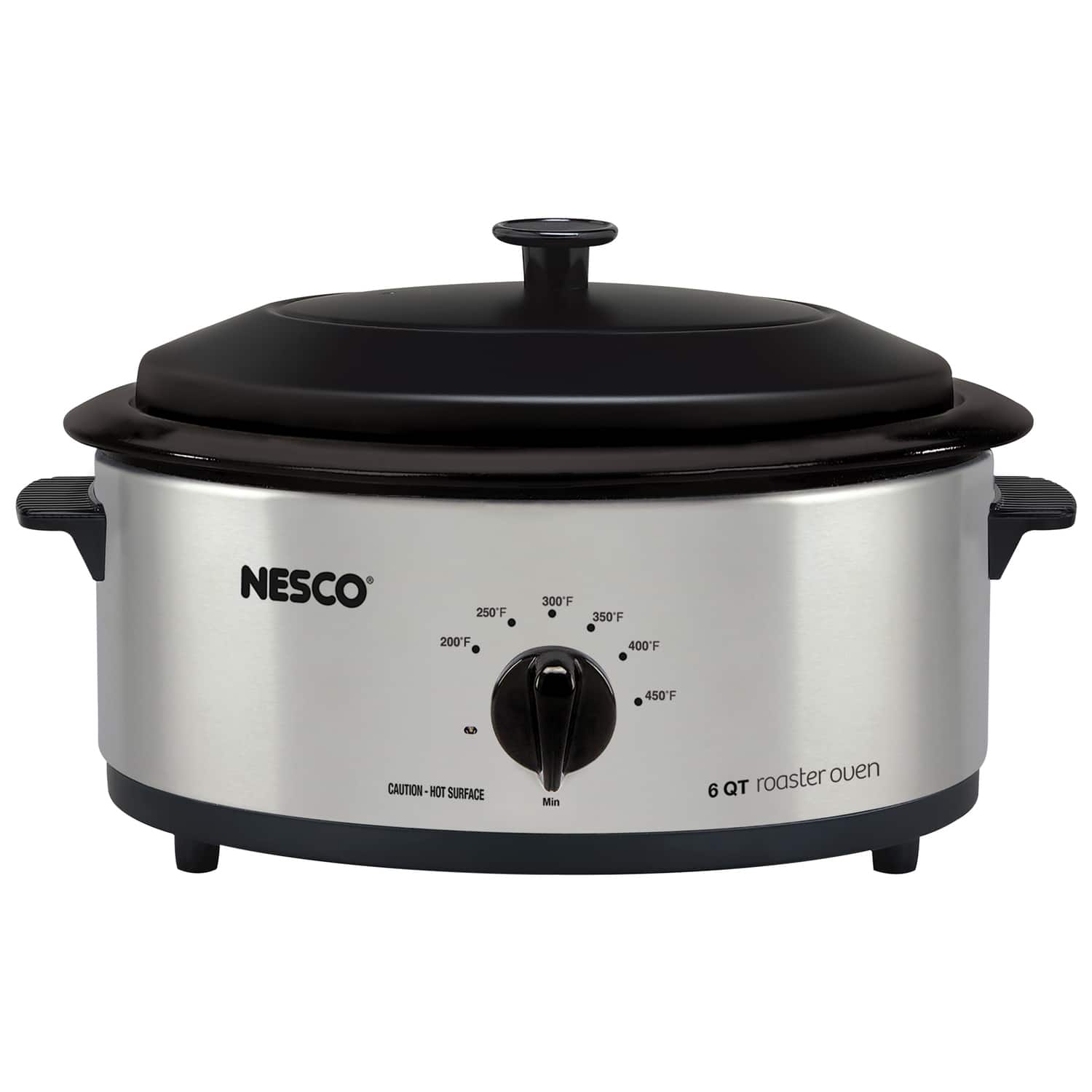 Nesco - 4816-25 6-qt. 750-watt Roaster With Porcelain Cookwell - Silver