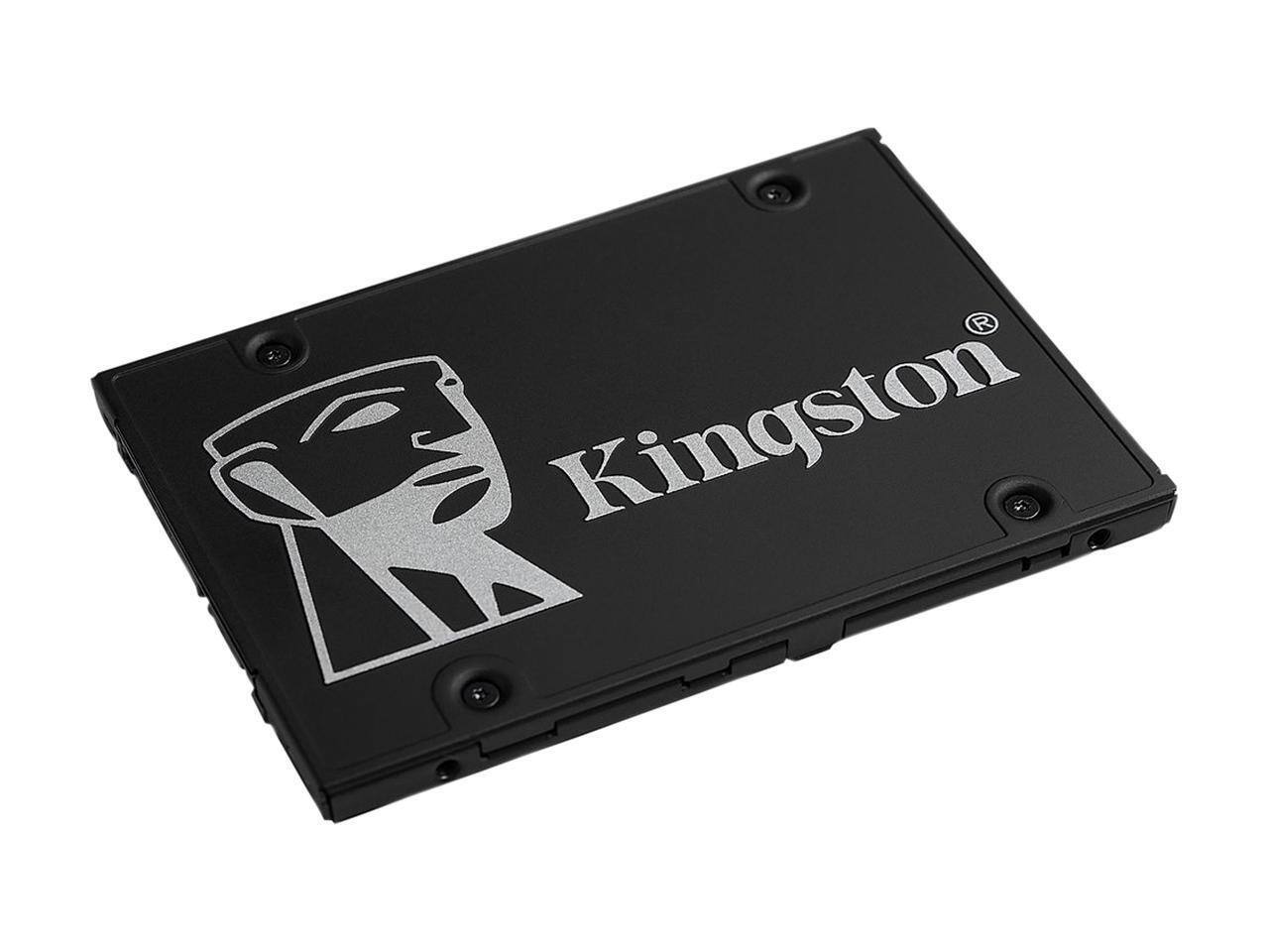 Left. Kingston - Kingston - SKC600/1024G - Kingston KC600 1 TB Solid State Drive - 2.5 Internal - SATA (SATA/600) - Desktop PC, Notebook.