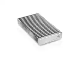 OWC - 1TB Express 1M2 Portable NVMe Thunderbolt SSD with USB4 & Aluminum Enclosure - Silver