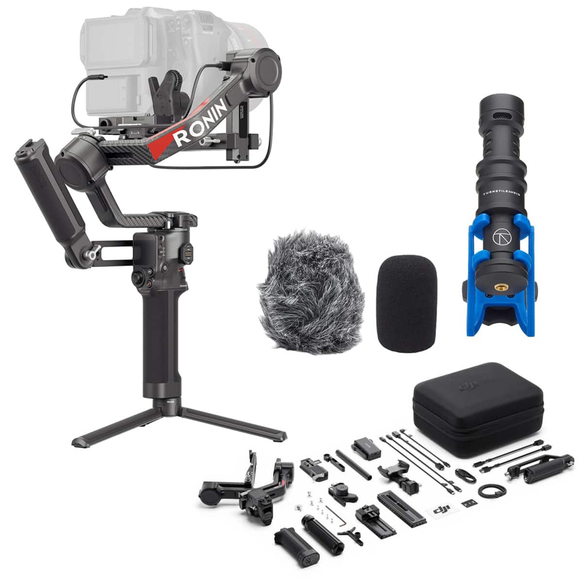 DJI - RS 4 Pro Combo, 3-Axis Gimbal Stabilizer for DSLR & Cinema Cameras, Native Vertical Shooting, 4.5kg/10lbs