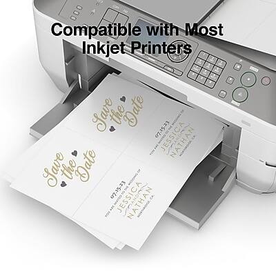 Compatible with Most Inkjet Printers

Save the Date
Wedding of 07.15.23
Jessica & Nathan
You are Invited
Northridge, CA

Save the Date
Wedding of 07.15.23
Jessica & Nathan
You are Invited
Northridge, CA