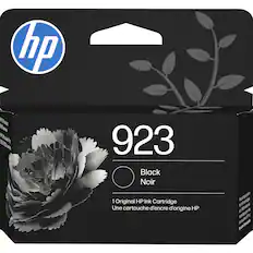 hp 923 Black Noir
1 Original HP Ink Cartridge
Une cartouche d'encre d'origine HP