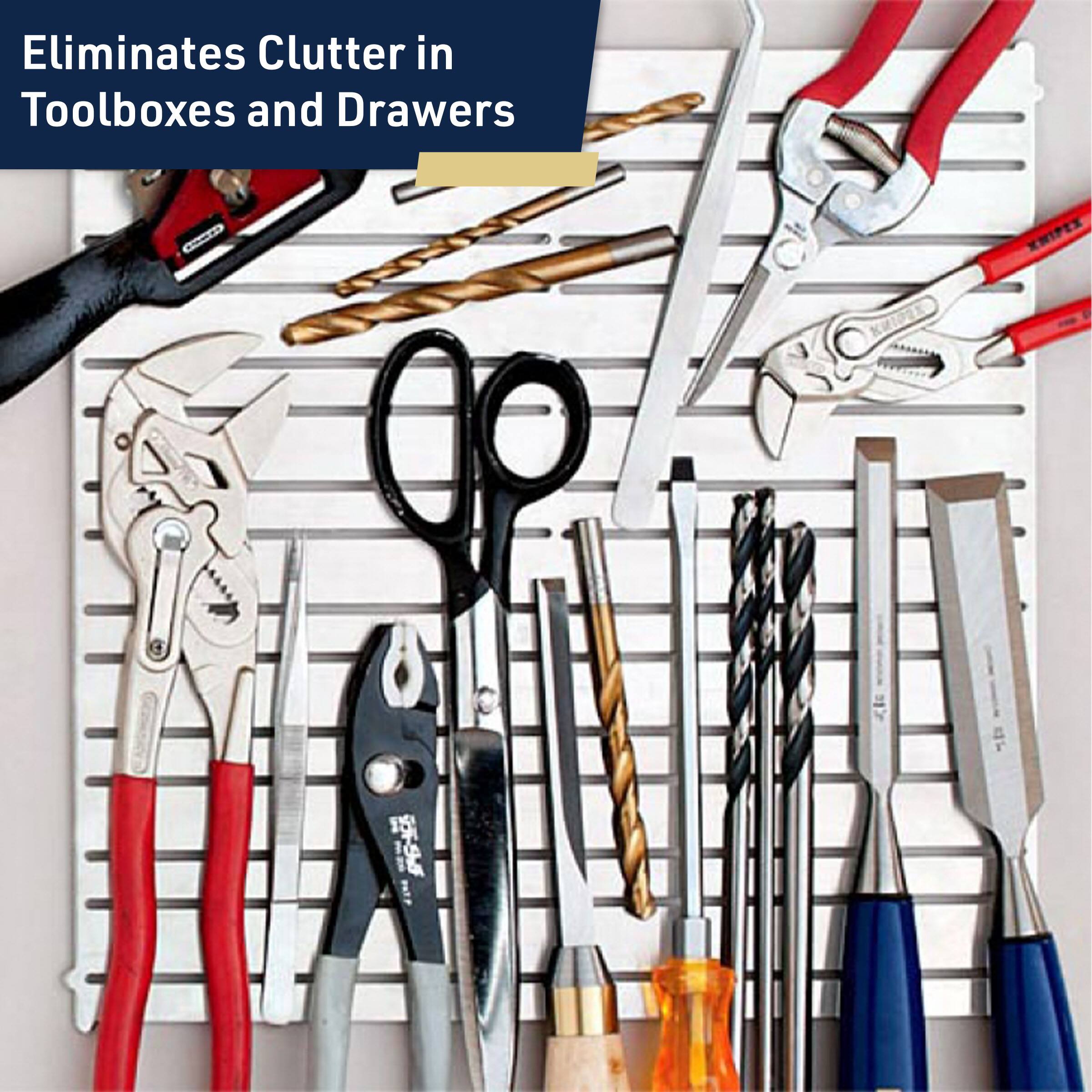 Eliminates Clutter in Toolboxes and Drawers
