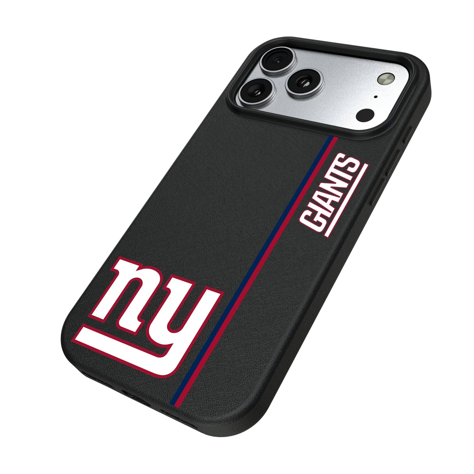 Alt View 1. Keyscaper - New York Giants iPhone Magnetic Bump Case - 15 - Black.