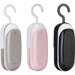 RTMB - 3-Pack Mini Bag Sealer, Handheld Heat Seal & Cutter, Portable for Bags - pink,gray and black