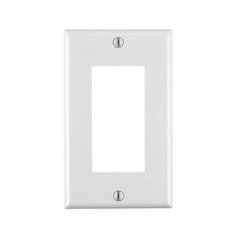 Leviton - 1 gang Thermoset Plastic Wall Plate 1 pk - White