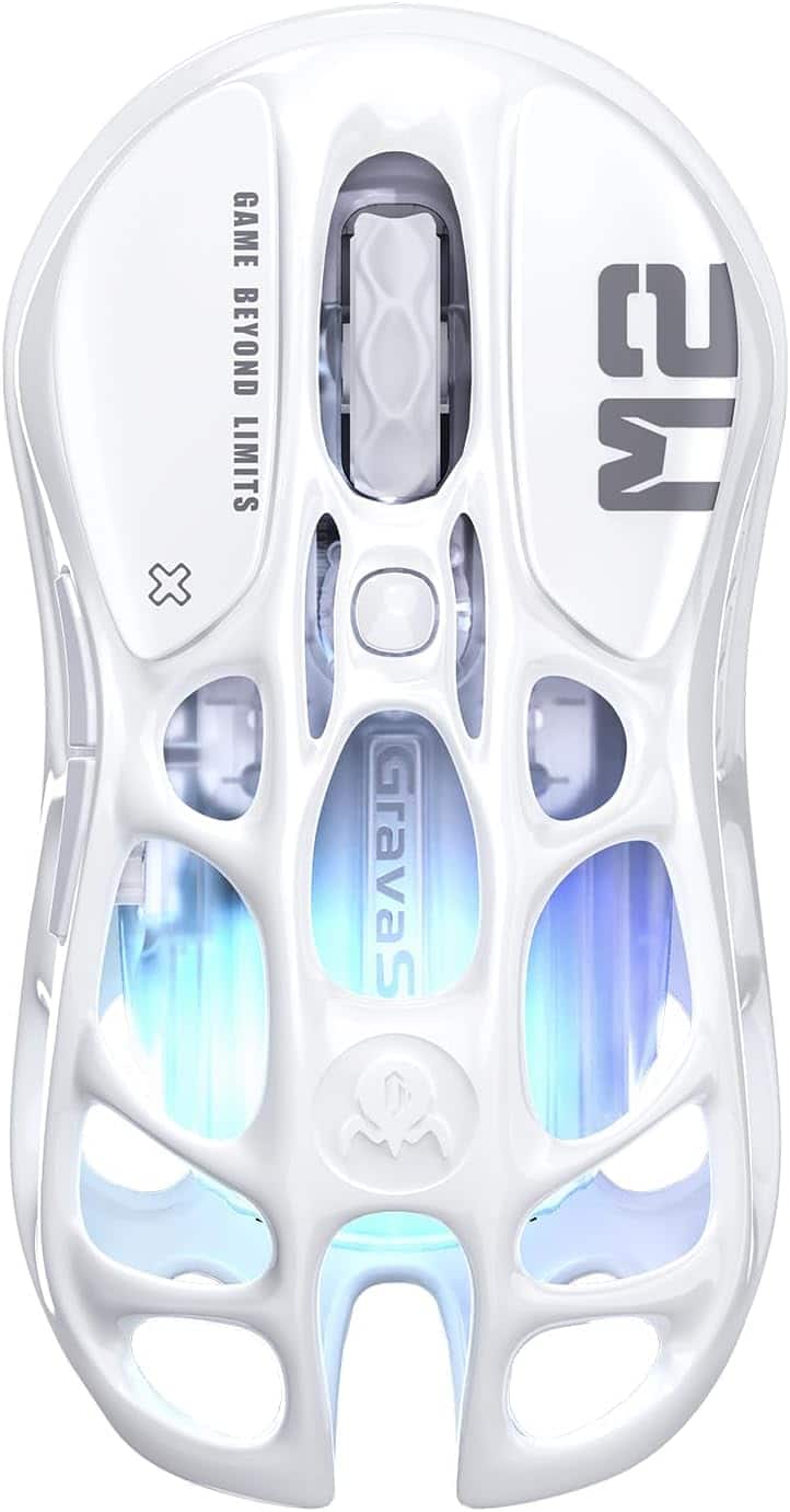GravaStar - Mercury M2 Wireless Gaming Mouse with 26000 DPI PAW3395 Sensor and 79g Lightweight Design - Wireless - Opaline White price history on PriceWatchPro