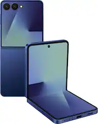 Samsung - Galaxy Z Flip7 256GB - Blue Shadow (Verizon) - Front_Zoom