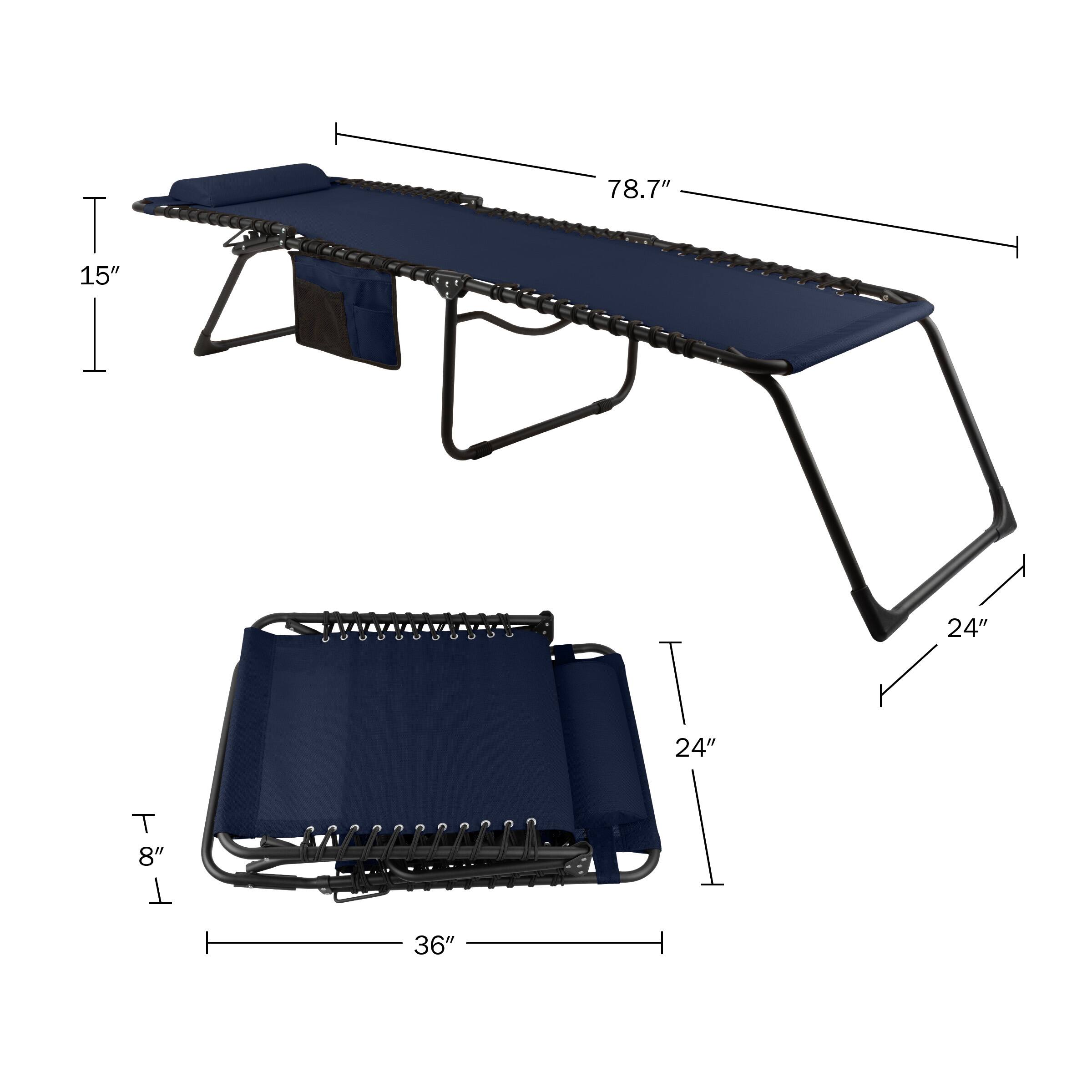 - Length: 78.7"
- Width: 36"
- Height: 15"
- Folded Height: 8"
- Folded Width: 24"
- Folded Depth: 24"