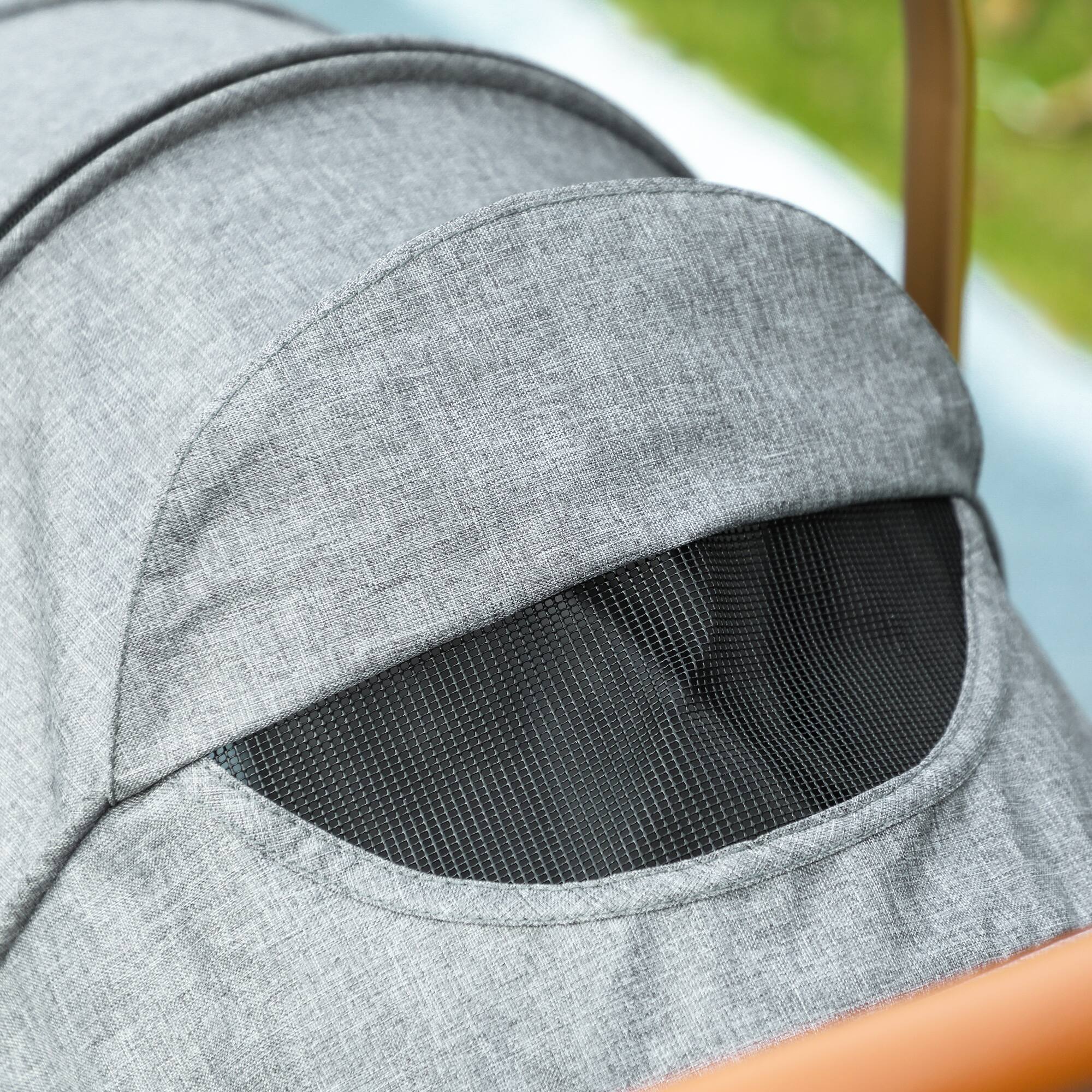 Alt View 5. Pawhut - 3 in 1 Dog Stroller, Detachable Cabin, 4 Wheel Folding, Adjustable Canopy, Rubber Wheels, Storage.