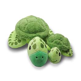 TriAction Toys - Snooze Monsters Interactive Bedtime Plush Set | Turtle With Baby - Green