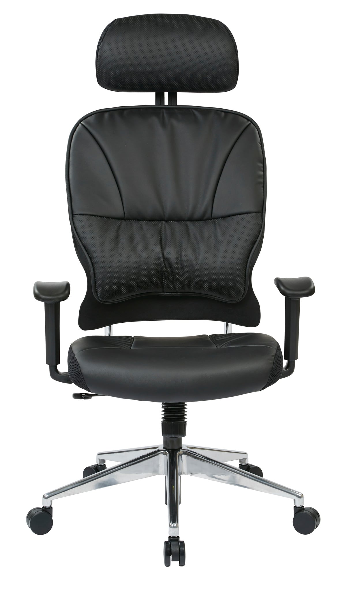 Office Star Products - Bonded Leather Managers Chair - Black