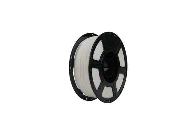 Front. Flashforge - Flashforge PLA Filament 1.75mm +/- 0.02mm, Matte White 3D Printer Filament 1kg (2.2lbs) Spool - Matte White.