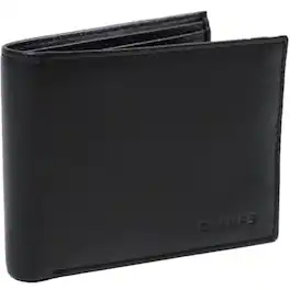 Champs - Classic Collection Leather Multi-Wing Card Wallet - Black