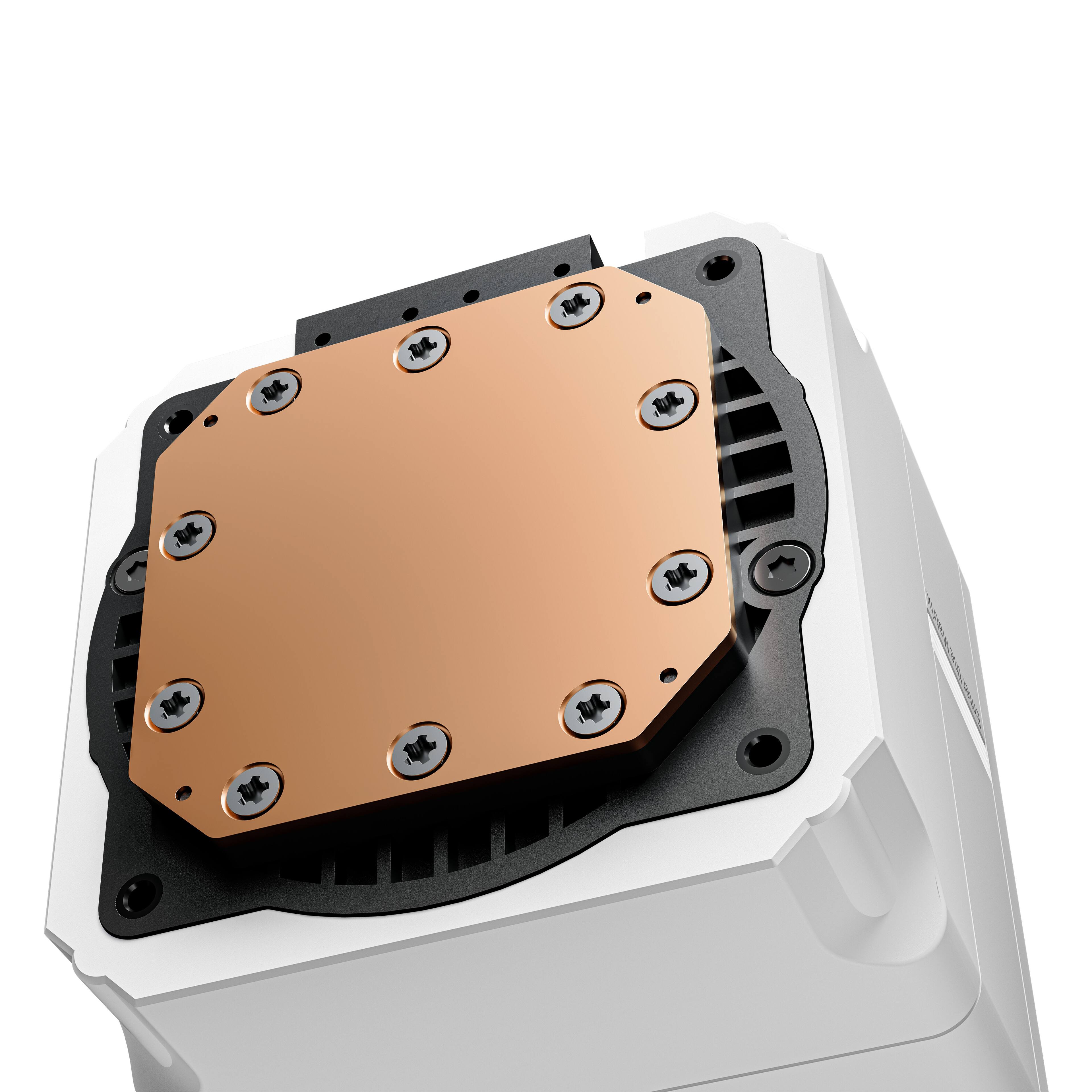 Left. Sudokoo - Nexaura 360 360mm Silent AIO Liquid CPU Cooler - White.