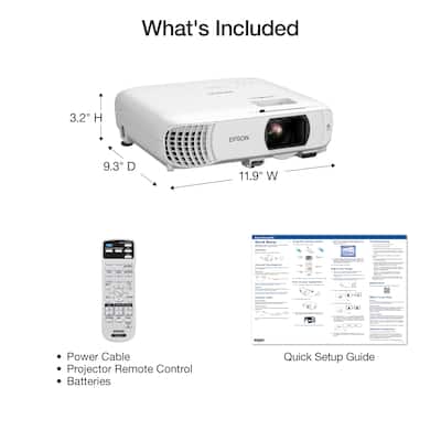 Epson Home Cinema 980 3LCD 1080p Projector White V11HB63020
