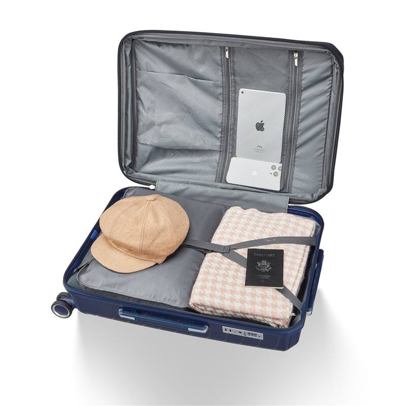 Alt View 2. HTUTWOO - Luggage Sets 4 Piece (14/20/24/28) - PP Lightweight and Expandable Suitcase with TSA Lock, Spinner Wheels - Navy Blue.