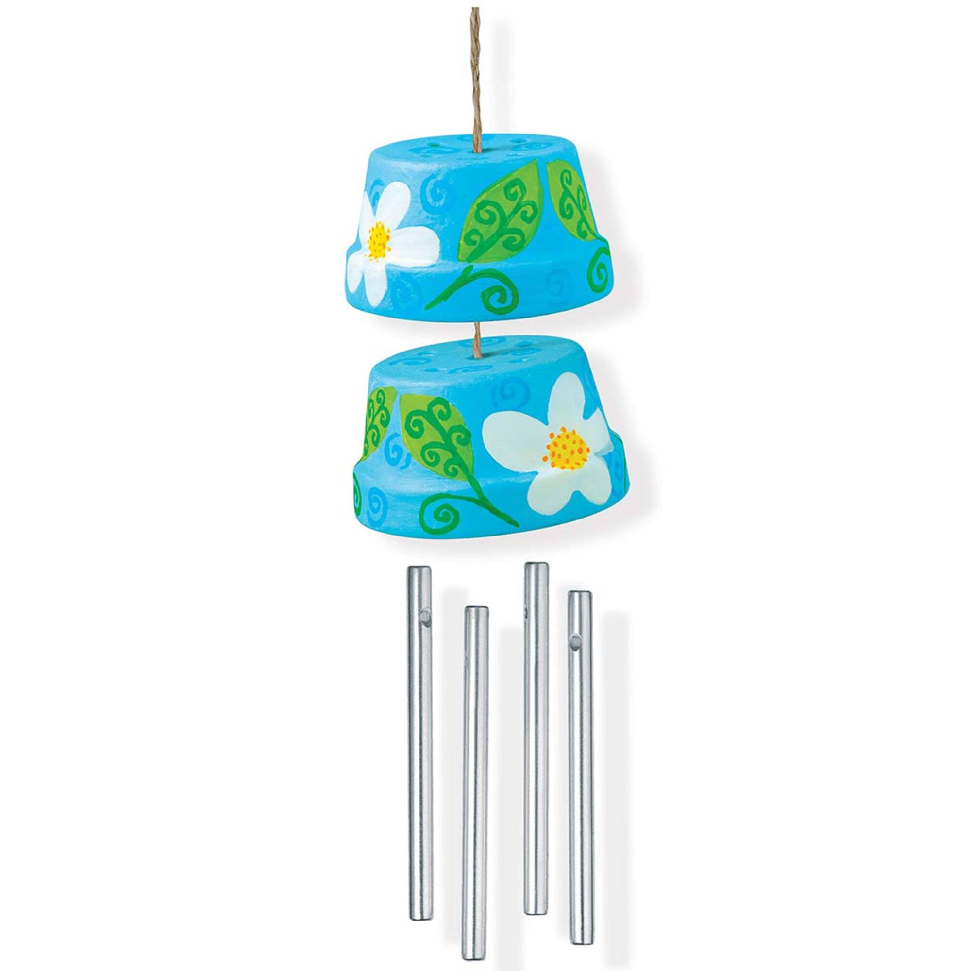 Alt View 2. 4M - Make A Wind Chime - DIY Craft Kit, Construct and Paint A Wind-Powered Musical Chime - Multicolor.