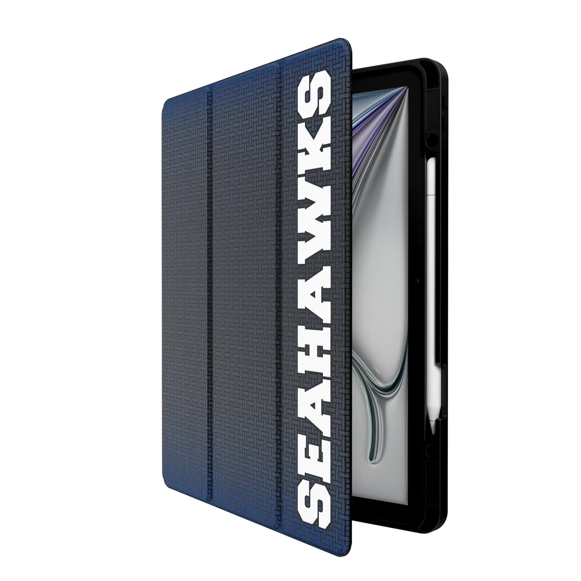 Alt View 1. Keyscaper - Seattle Seahawks iPad Case - 13in Air M2 - Black.