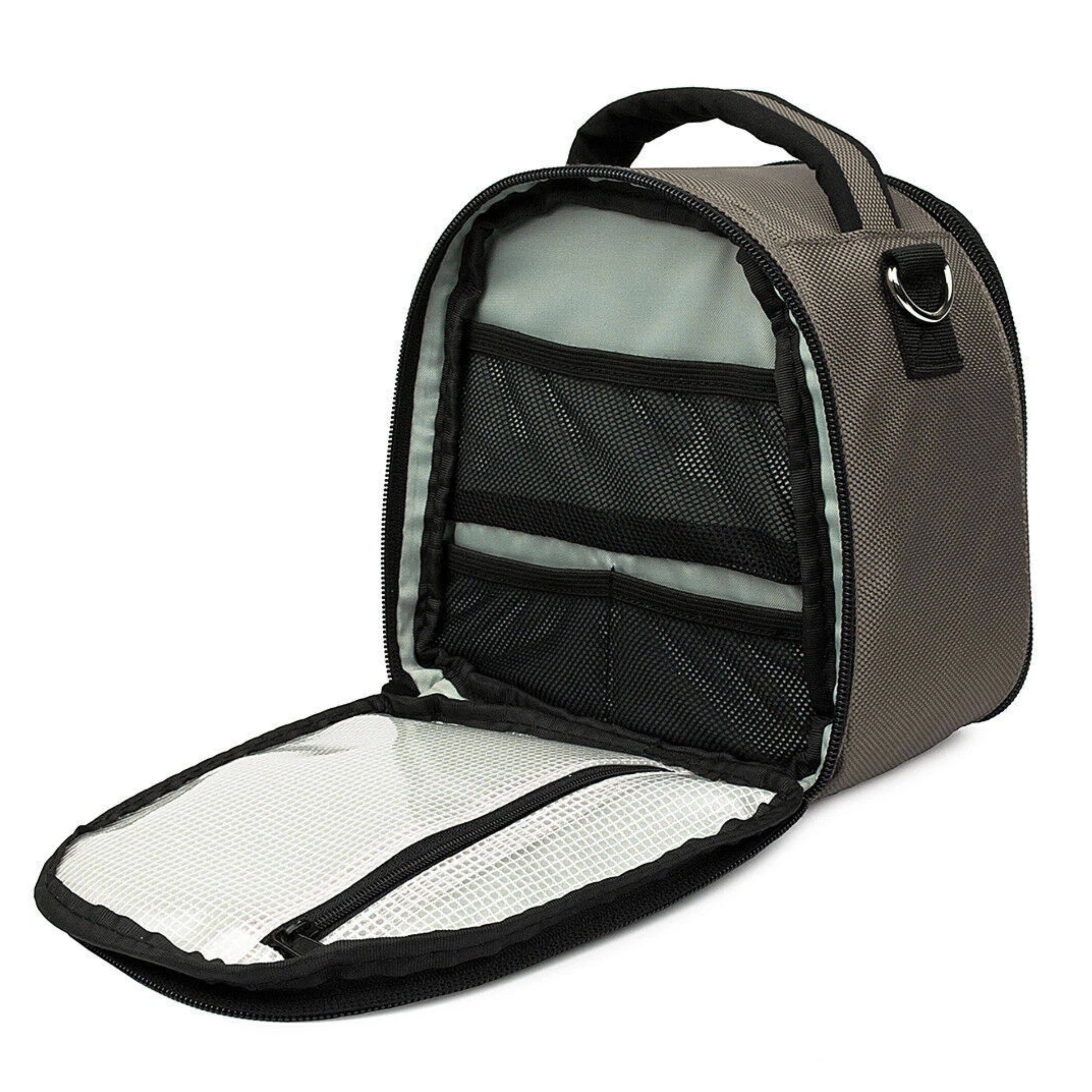 Alt View 1. Kitcheniva - Small DSLR Camera Shoulder Bag Case For Canon EOS Rebel Gray - Steel Gray.