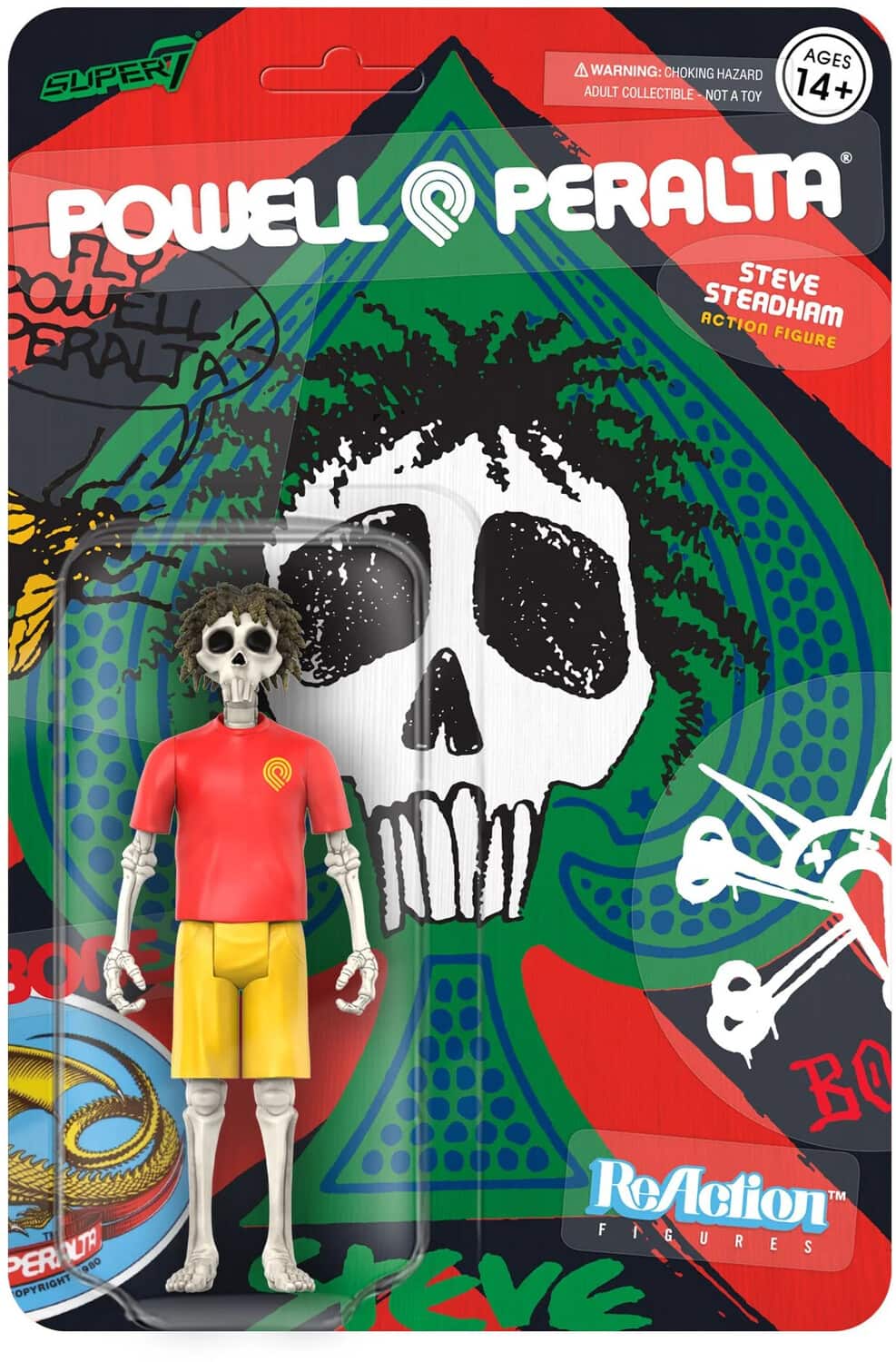 Super7 - Powell-Peralta - Reaction Figure Wv3 - Steve Steadham (Del Mar) - COLLECTABLES - Multicolor