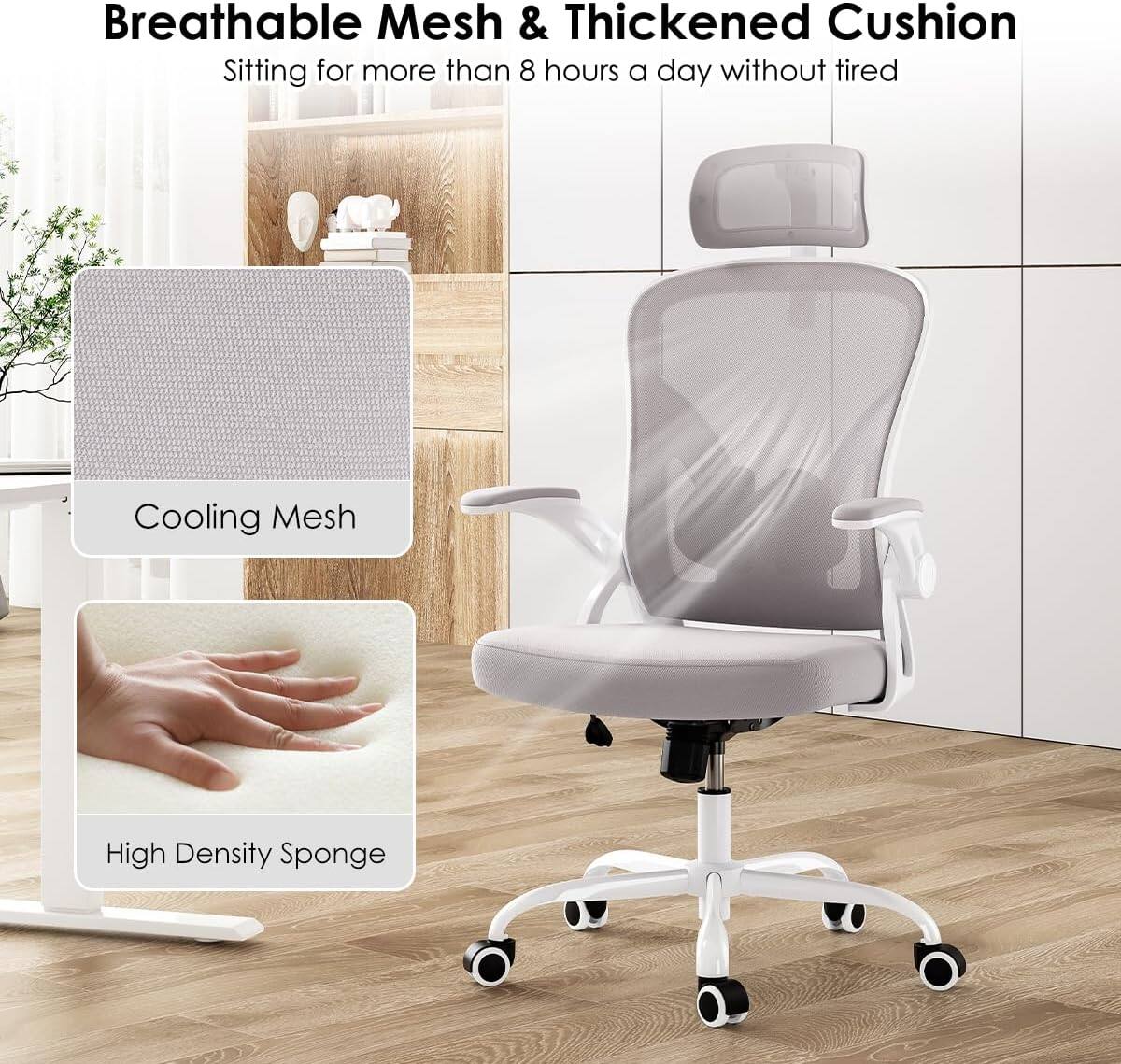Breathable Mesh & Thickened Cushion  
Sitting for more than 8 hours a day without tired  

Cooling Mesh  

High Density Sponge