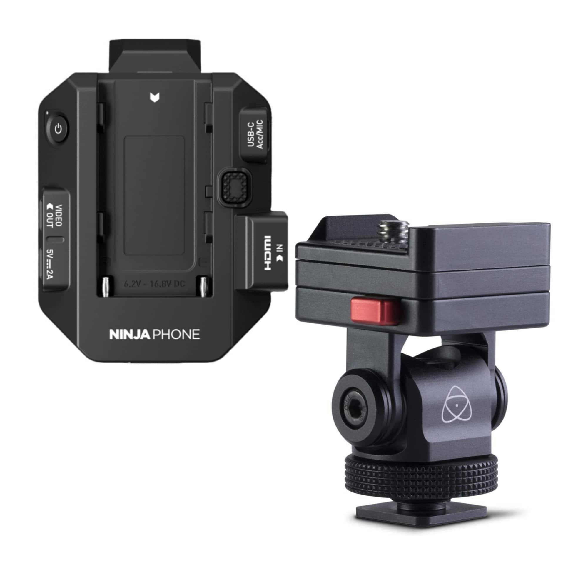 Atomos - Ninja 10 Bit Video Co Processor Phone with AtomX Monitor Mount Bundle